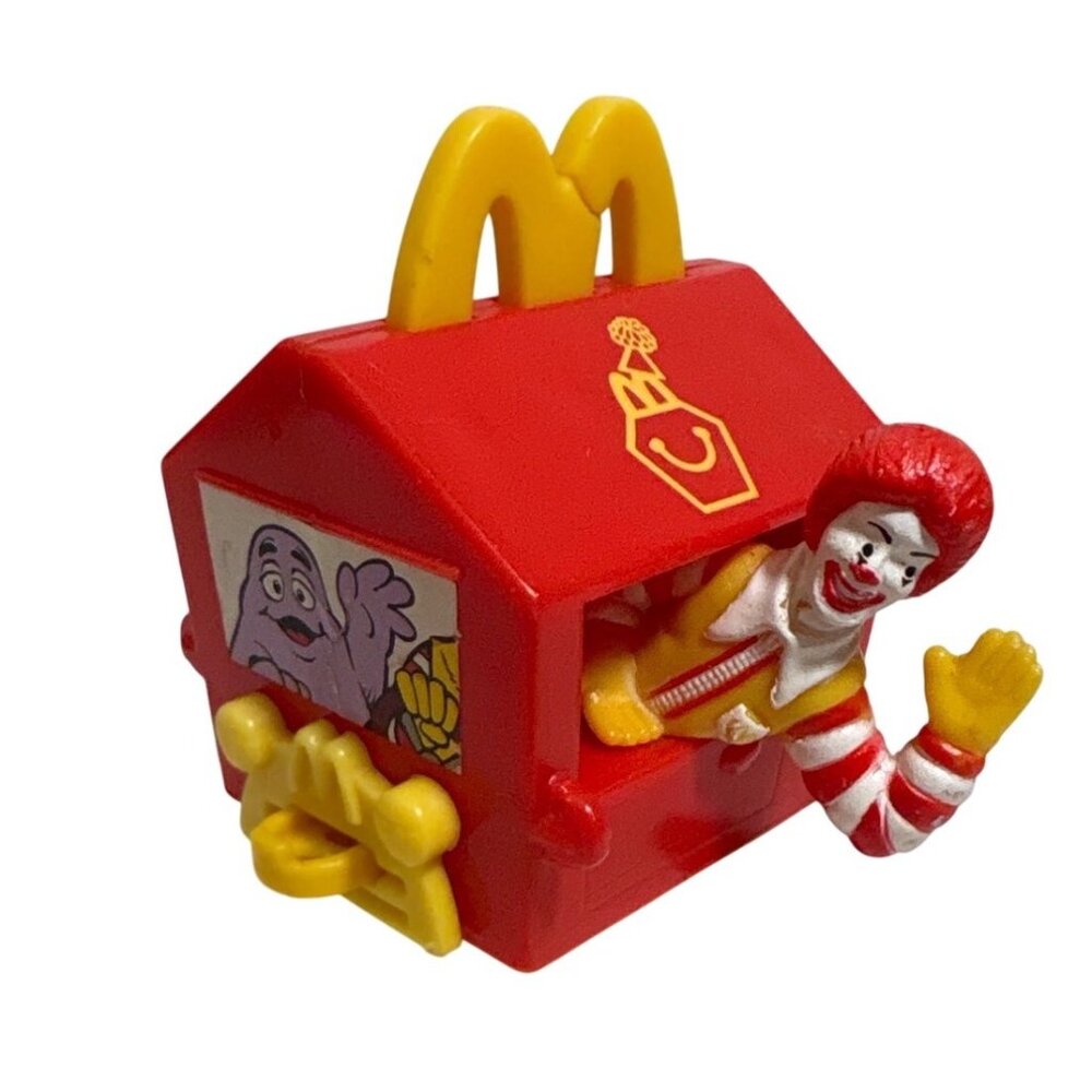 McDonalds Happy Meal Box Toy Car Ronald McDonald Pull Back Vintage 1994